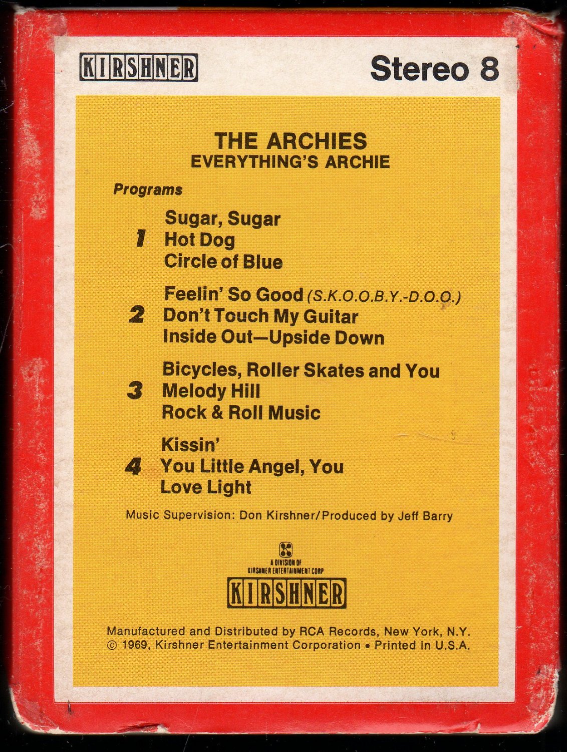 The Archies - Everything's Archie 1969 KIRSHNER T3 8-track tape