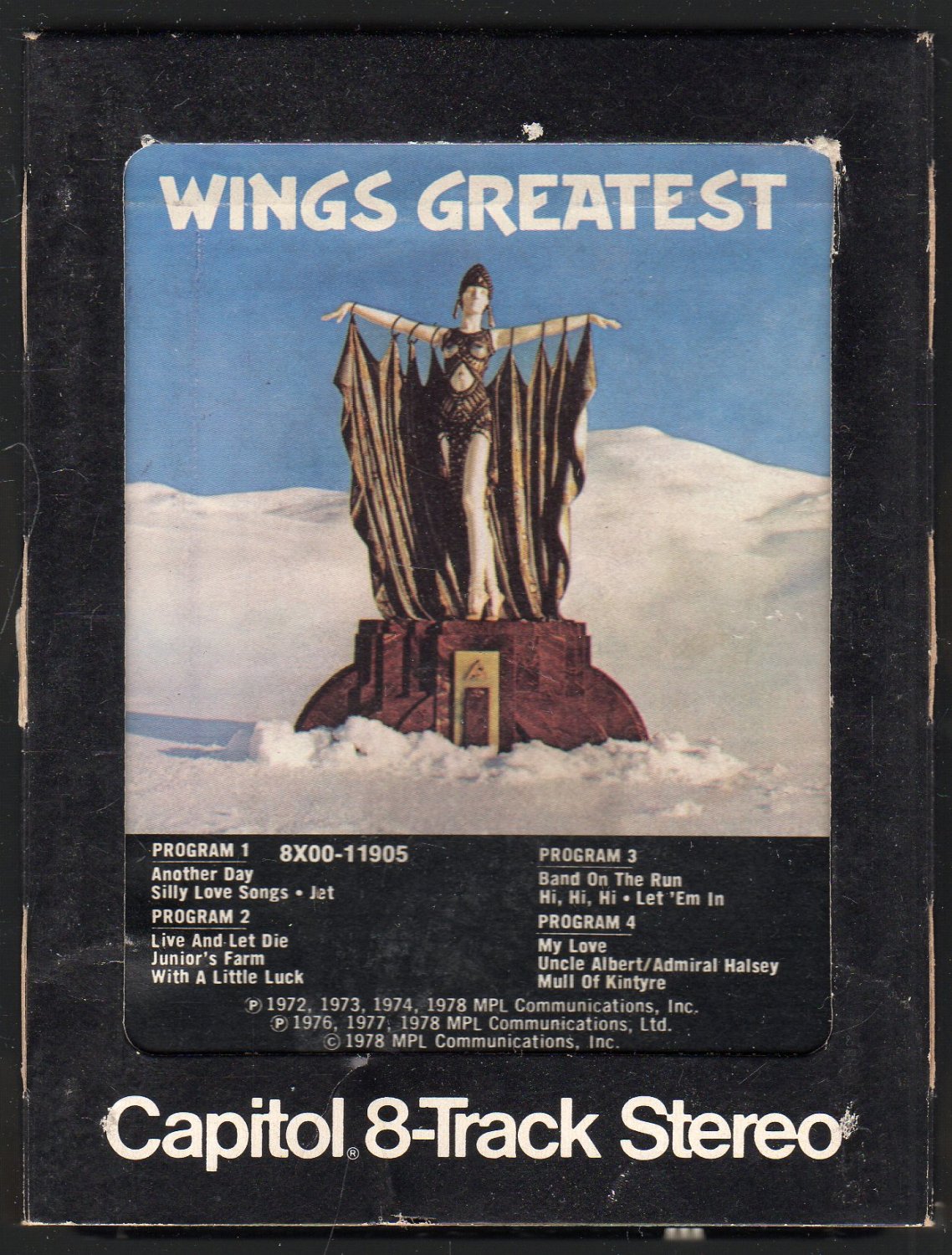 Paul McCartney & Wings - Wings Greatest 1978 CAPITOL T5 8-track Tape