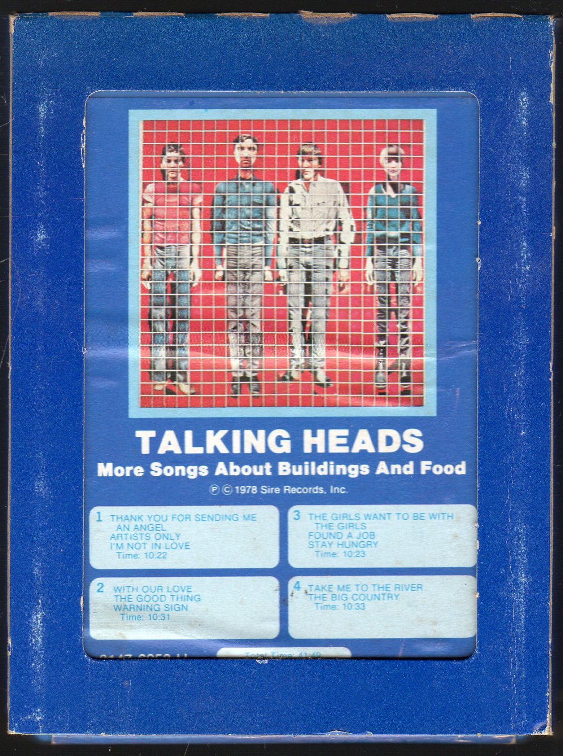 Talking Heads More Songs About Buildings And Food 1978 GRT A49 8track tape