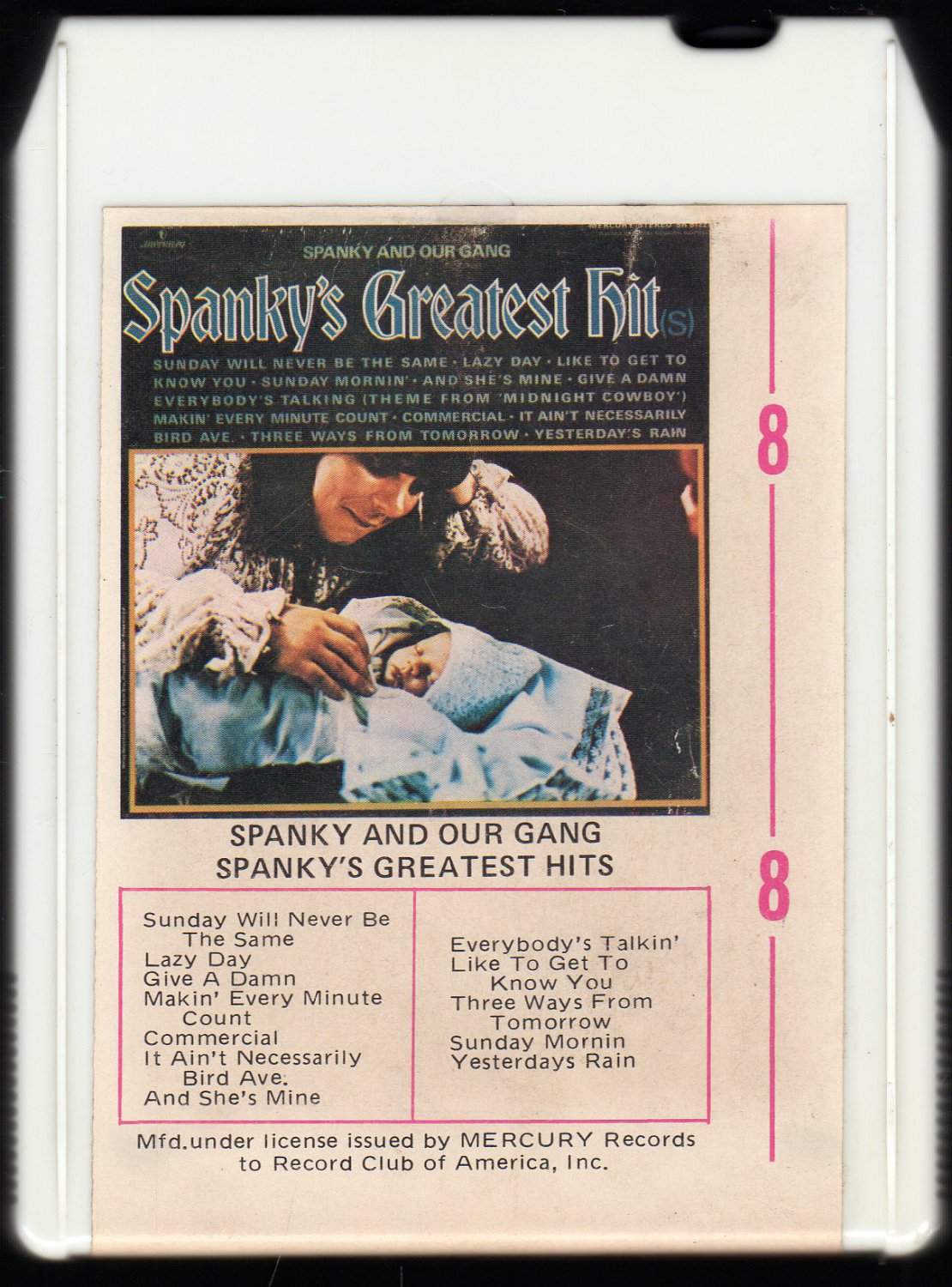 Spanky and Our Gang Greatest Hits 1969 RCA MERCURY AC3 8 track tape