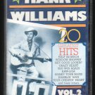Hank Williams Sr - 20 Greatest Hits Vol 2 C9 Cassette Tape