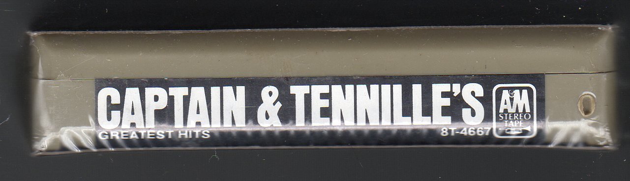 The Captain & Tennille - Greatest Hits 1977 A&M Sealed C/O A3 8-track tape