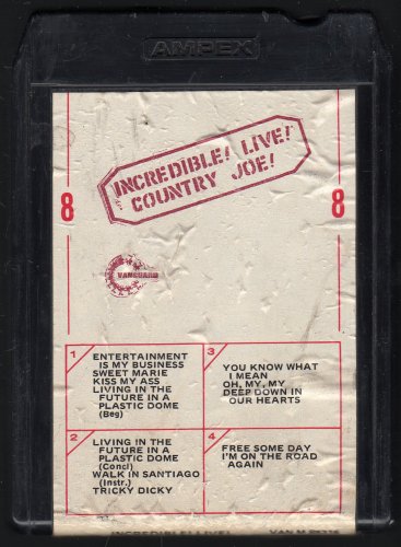 Country Joe McDonald - Incredible! Live! 1972 VANGUARD A50 8-track tape
