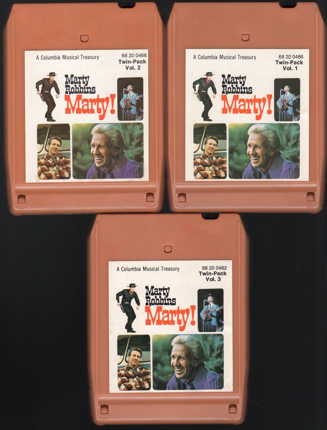 Marty Robbins - Marty! Volumes 1-3 1972 CBS A45 8-track tape