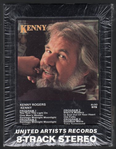 Kenny Rogers - Kenny 1979 UA Sealed A47 8-track tape