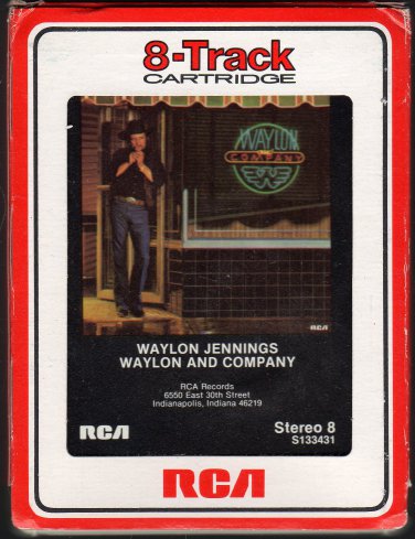 Waylon Jennings - Waylon And Company 1983 RCA A16 8-track tape
