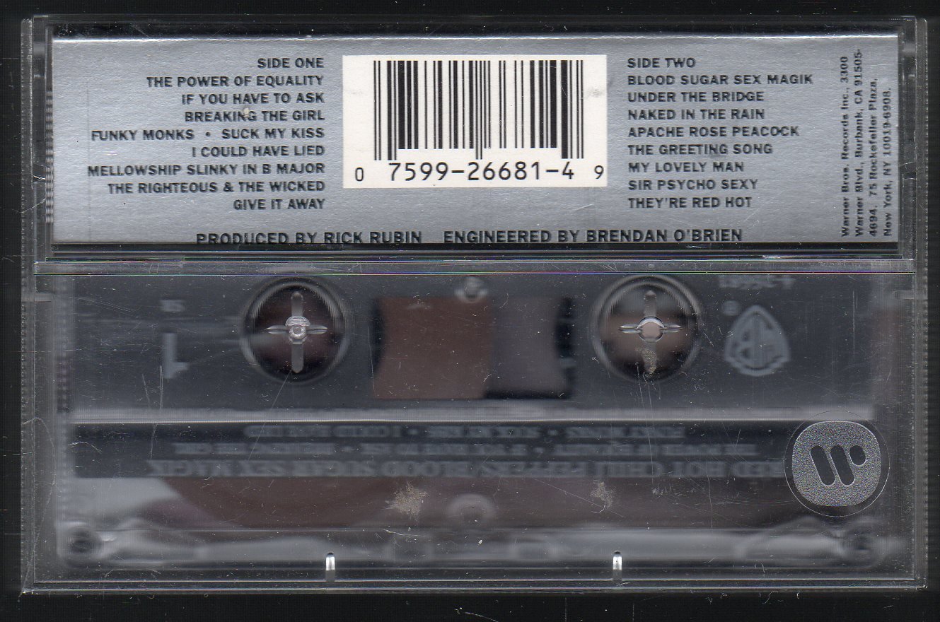 Red Hot Chili Peppers - Blood Sugar Sex Magik 1991 WB C15 Cassette Tape