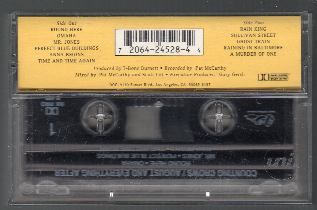 Counting Crows - August & Everything After 1993 GEFFEN C10 Cassette Tape