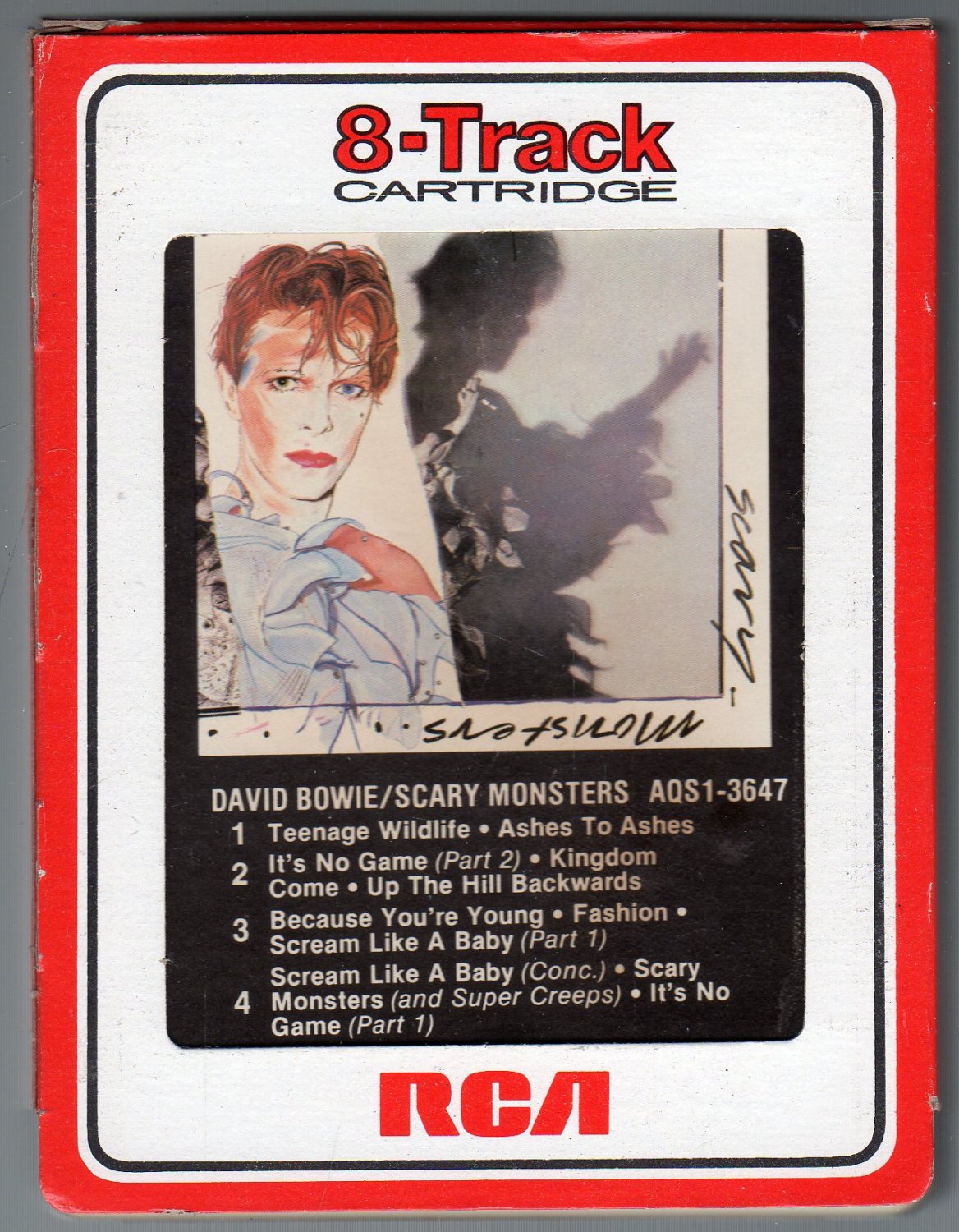 David Bowie - Scary Monsters 1980 RCA A29 8-track tape