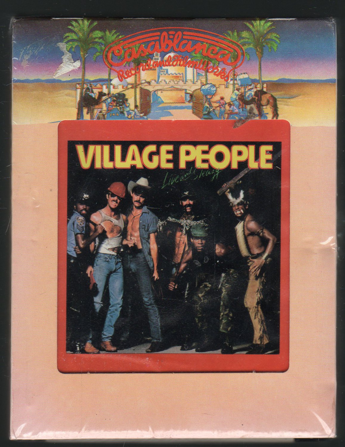 Village People - Live And Sleazy 1979 CASABLANCA Sealed A34 8-track tape