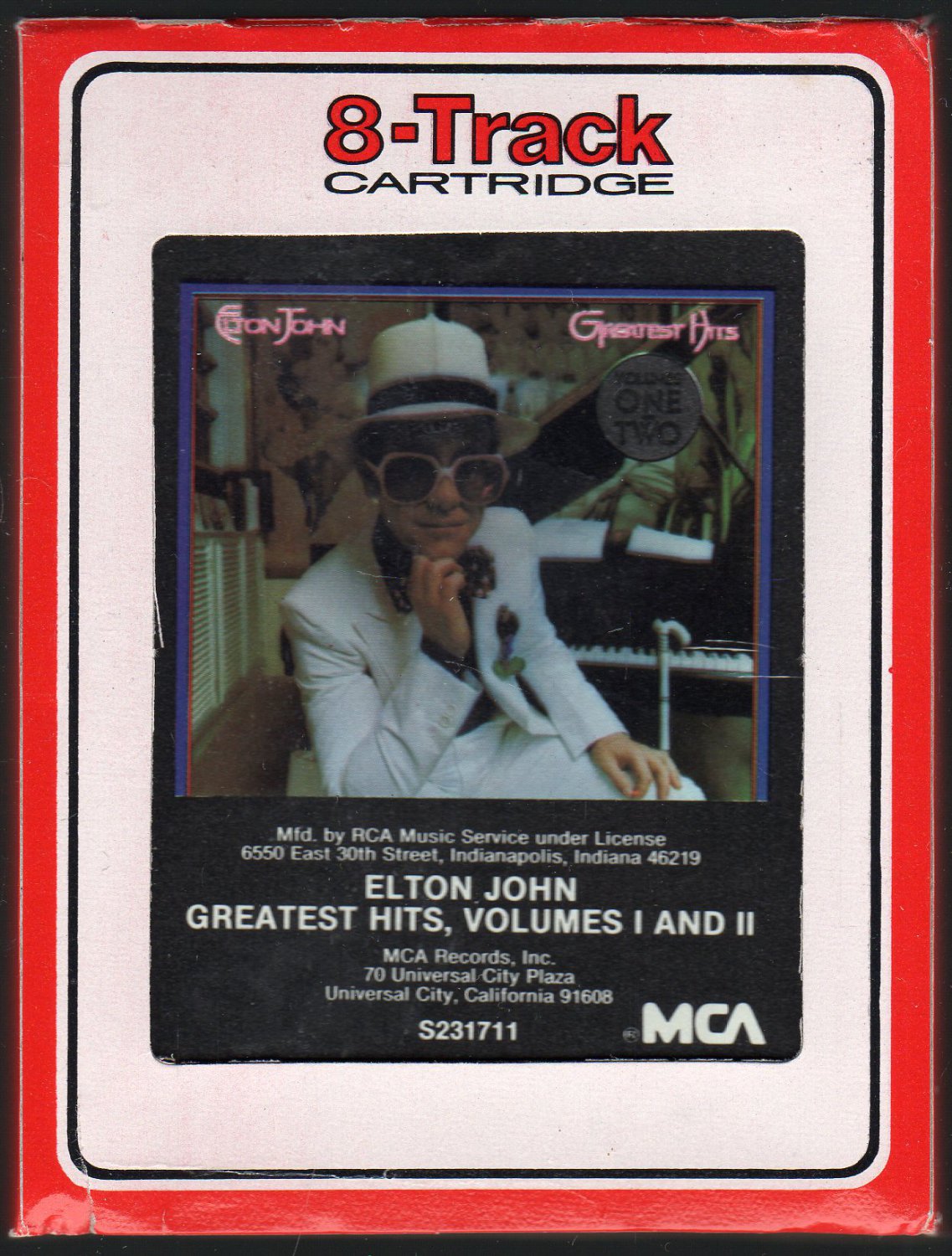 Elton John Greatest Hits Volumes I And II 1981 MCA A31 SOLD 8track tape
