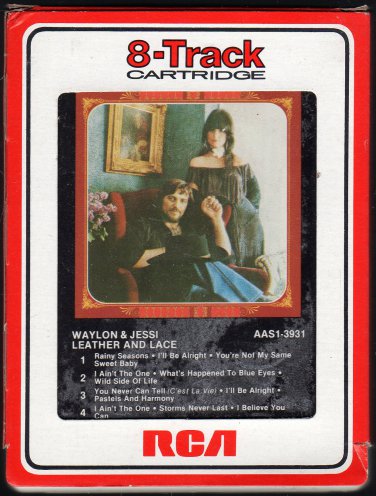 Waylon Jennings And Jessi Colter - Leather And Lace 1981 RCA A11 8-track tape