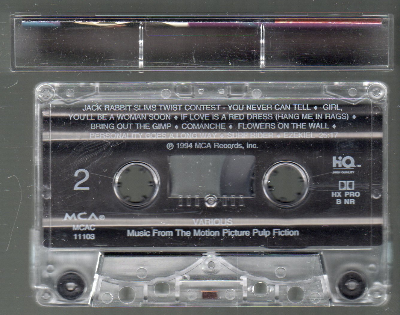 Pulp Fiction Original Motion Picture Soundtrack 1994 MCA C7 CASSETTE TAPE