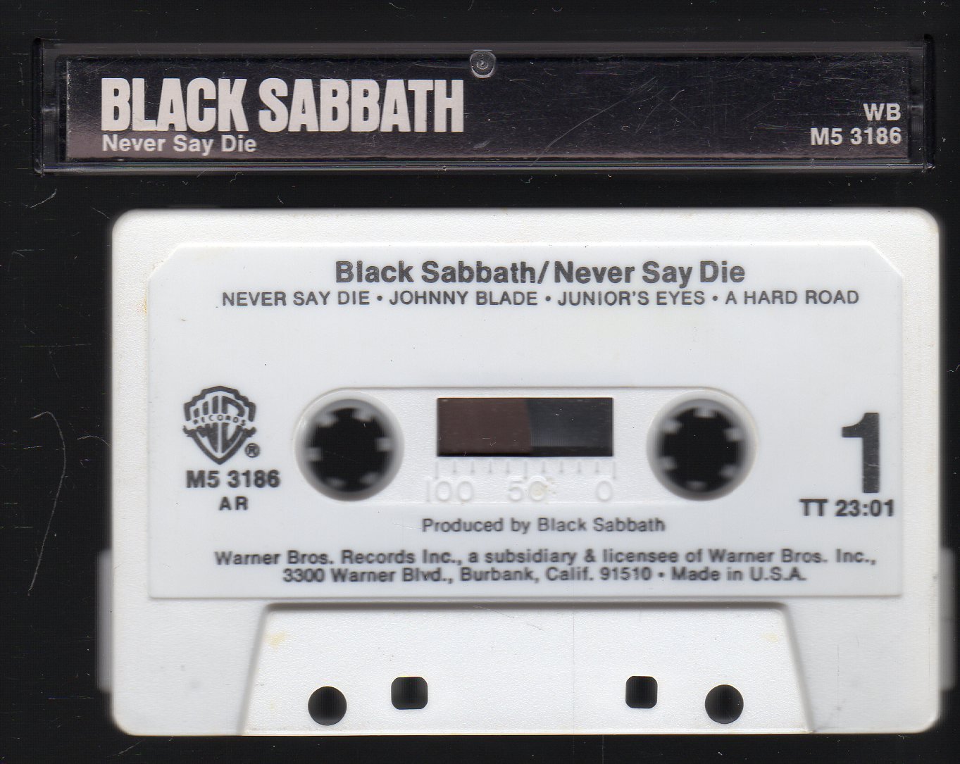 Black Sabbath - Never Say Die 1978 WB C16 CASSETTE TAPE