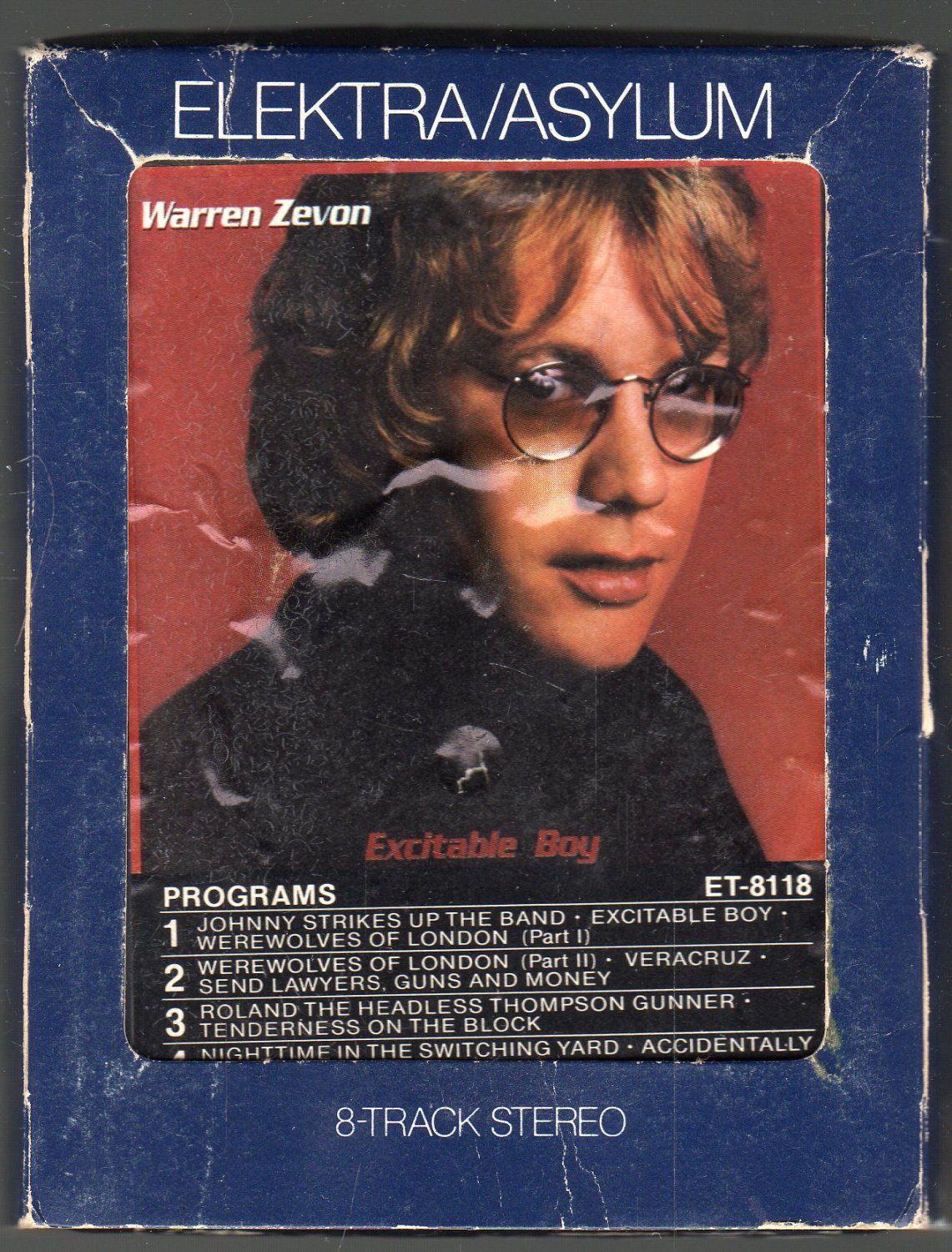 Warren Zevon - Excitable Boy 1978 ELEKTRA A18D 8-TRACK TAPE