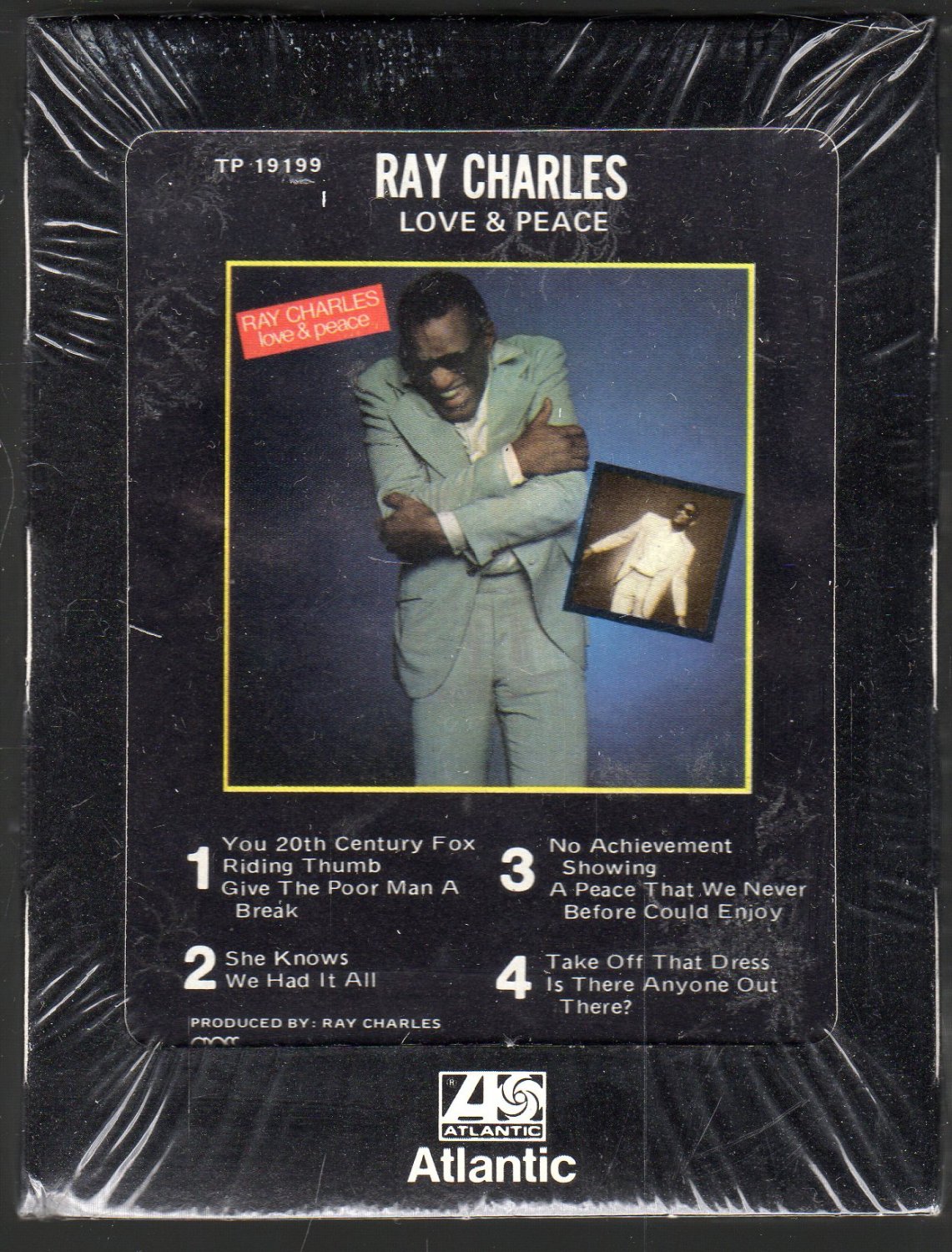 Ray Charles Love And Peace 1978 Atlantic Sealed A18d 8 Track Tape