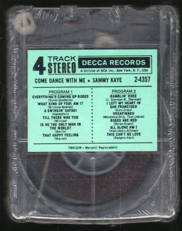 Sammy Kaye - Come Dance With Me 1962 DECCA Sealed A18B 4-TRACK TAPE
