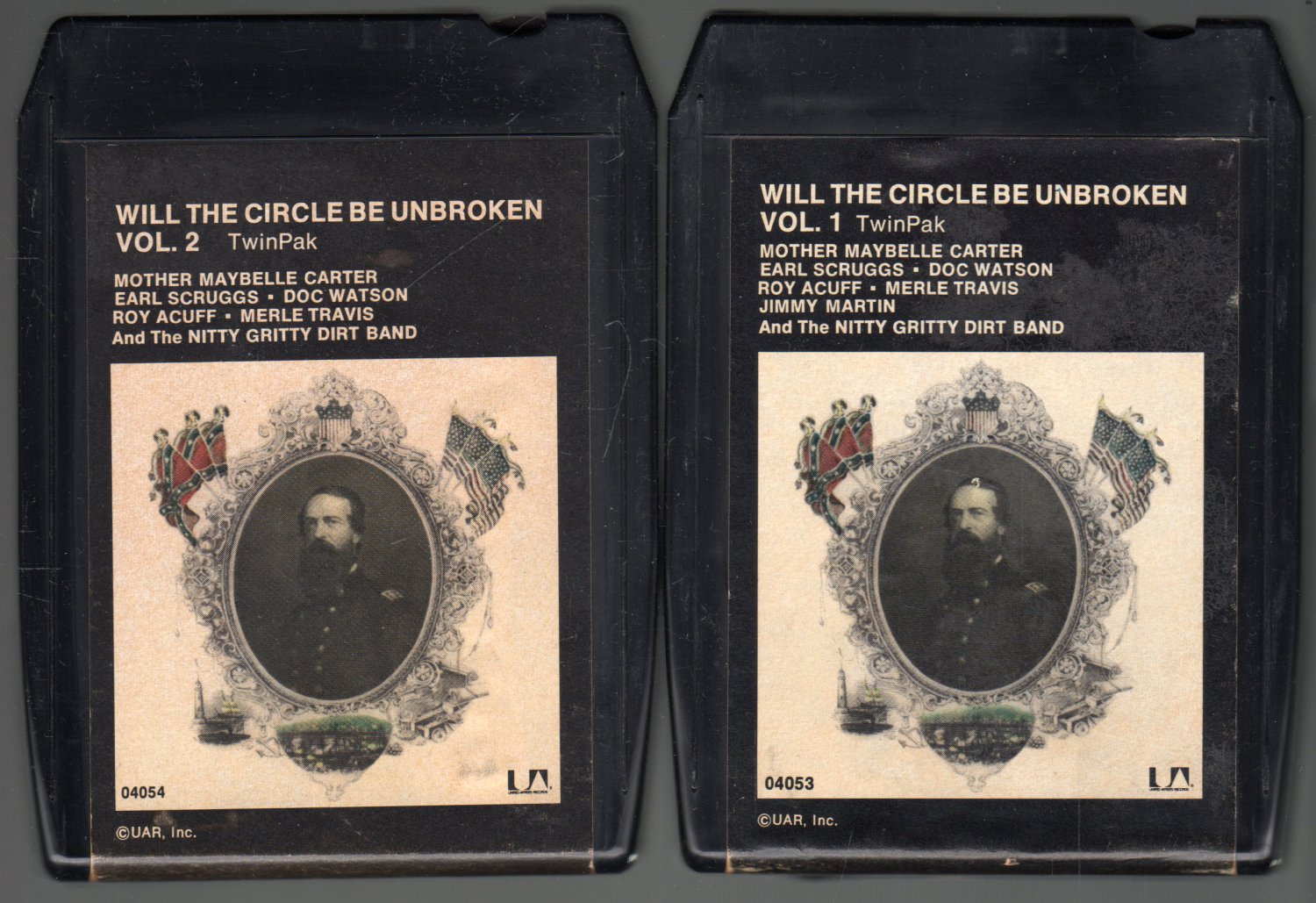 Nitty Gritty Dirt Band Will The Circle Be Unbroken Vol 1 2 1972 Ua A17c 8 Track Tape