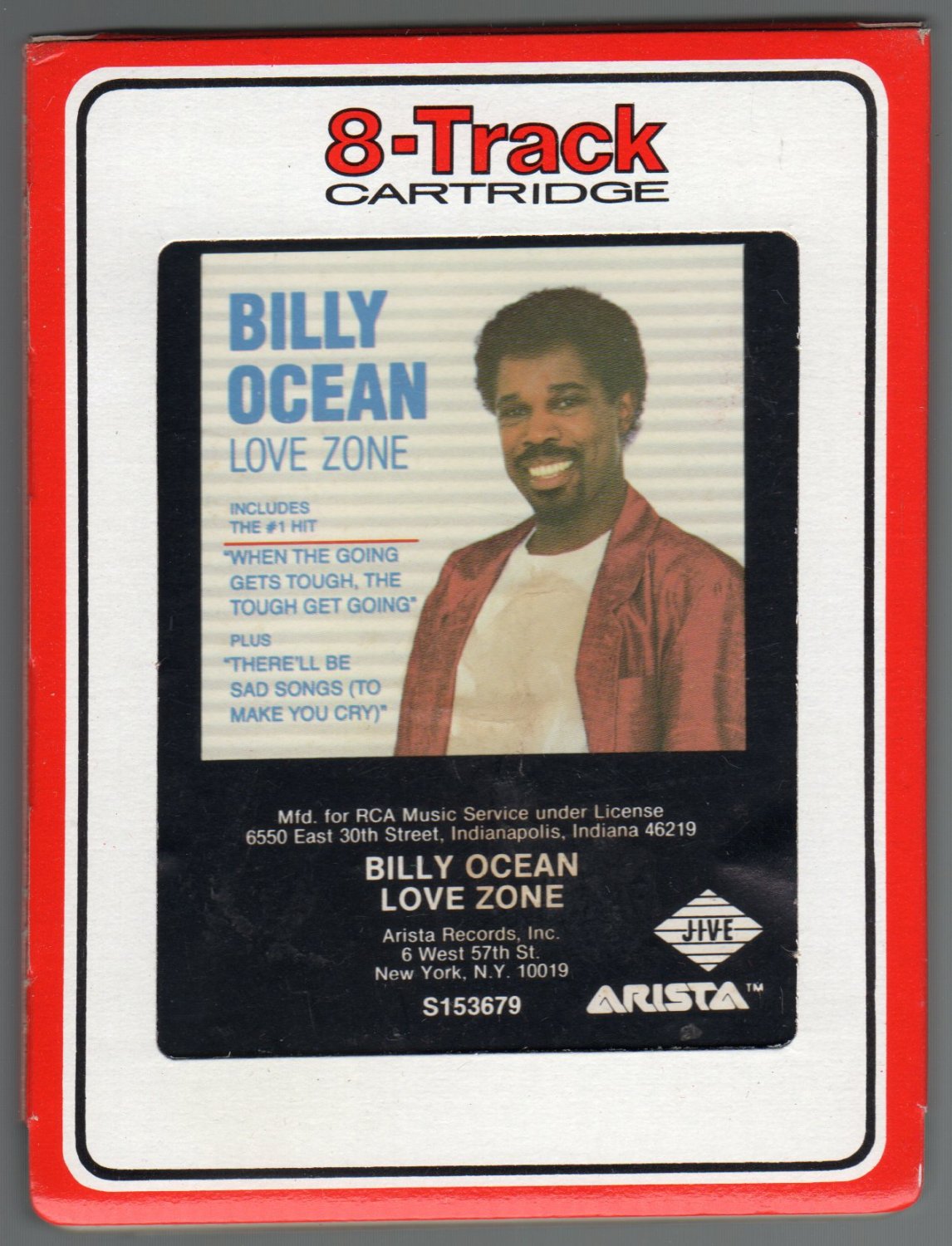 Billy Ocean - Love Zone 1986 RCA ARISTA T7 8-TRACK TAPE