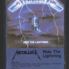 Metallica - Ride The Lightning 1984 ELEKTRA C8 CASSETTE TAPE