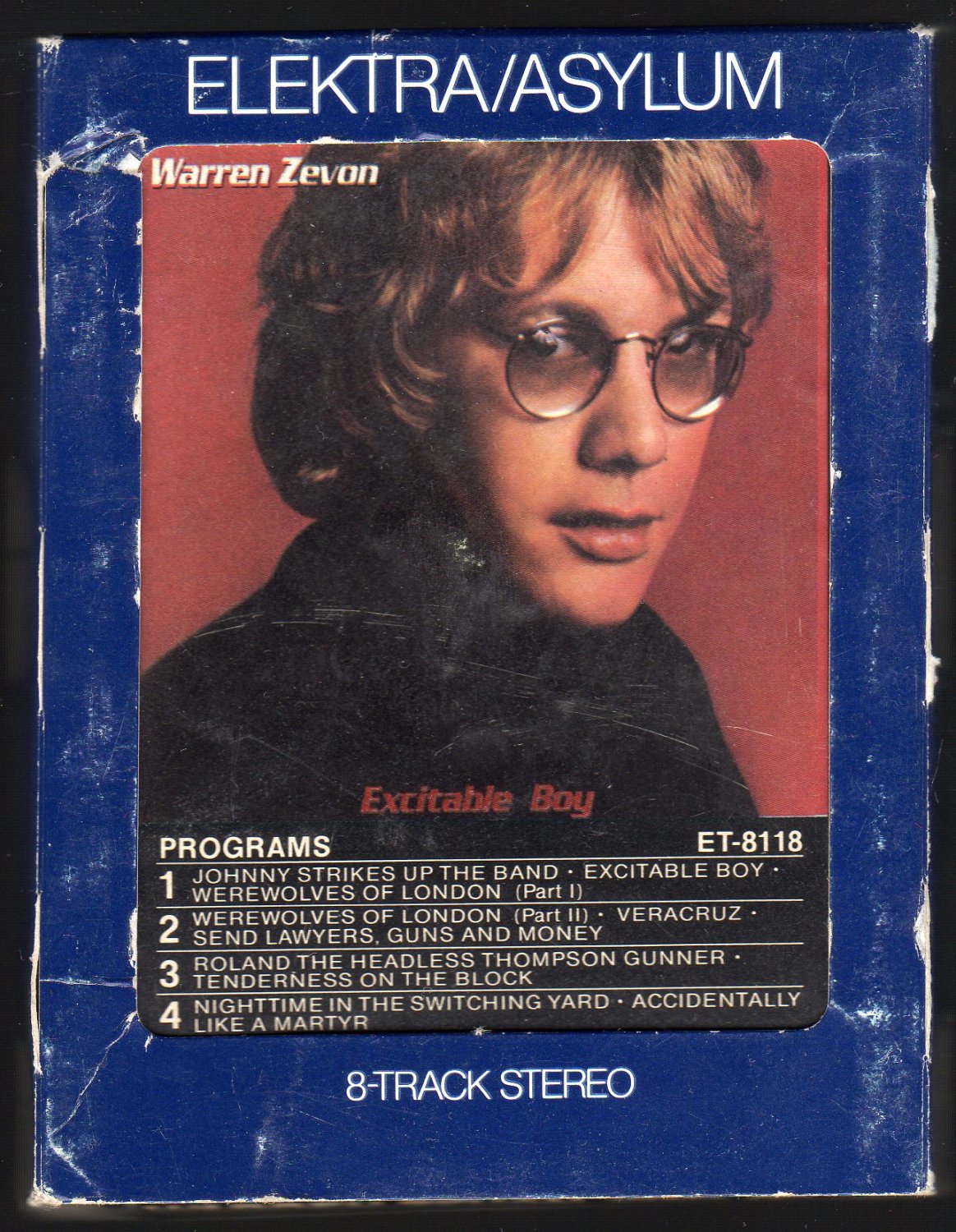 Warren Zevon - Excitable Boy 1978 ELEKTRA A27 8-TRACK TAPE