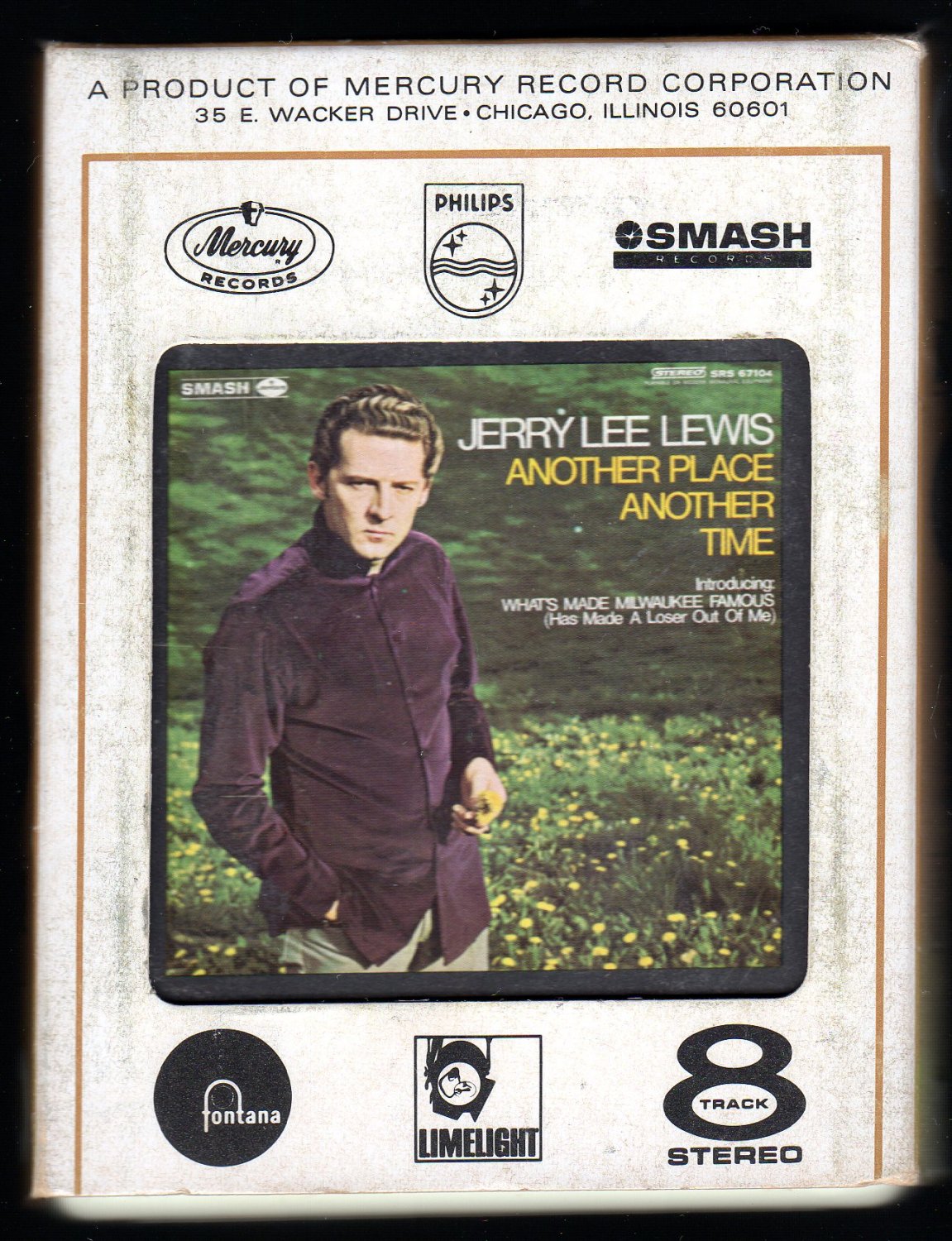 Jerry Lee Lewis - Another Place, Another Time 1968 SMASH A27 8-TRACK TAPE