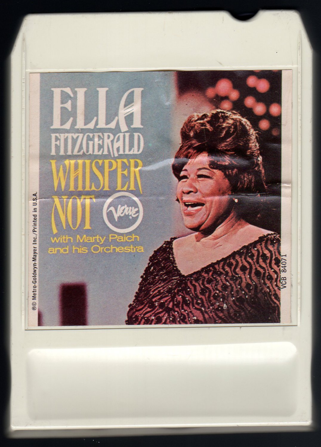 Ella Fitzgerald Whisper Not 1967 VERVE AMPEX LEAR A18E 8TRACK TAPE