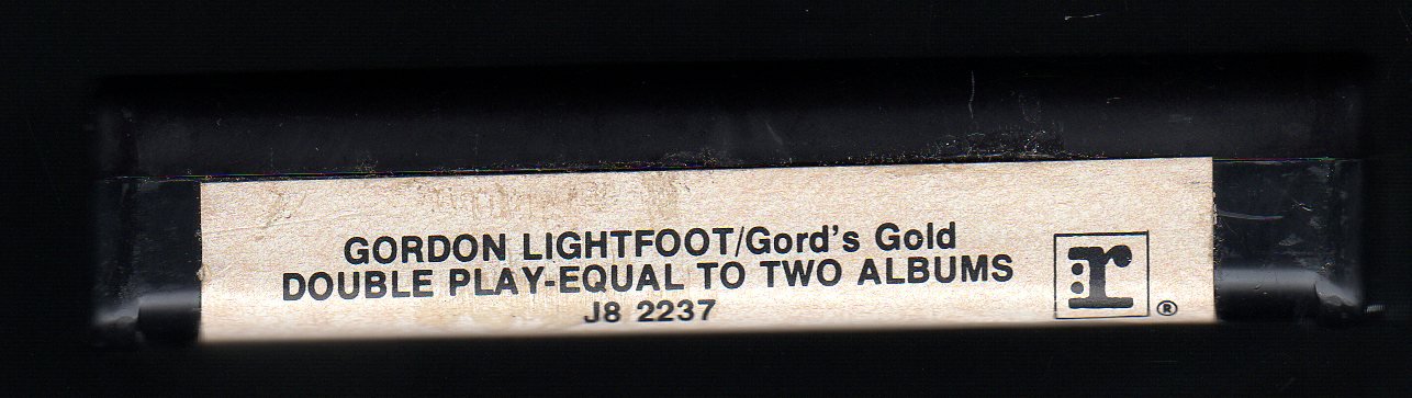 Gordon Lightfoot Gords Gold 1975 Crc Wb A23 8 Track Tape