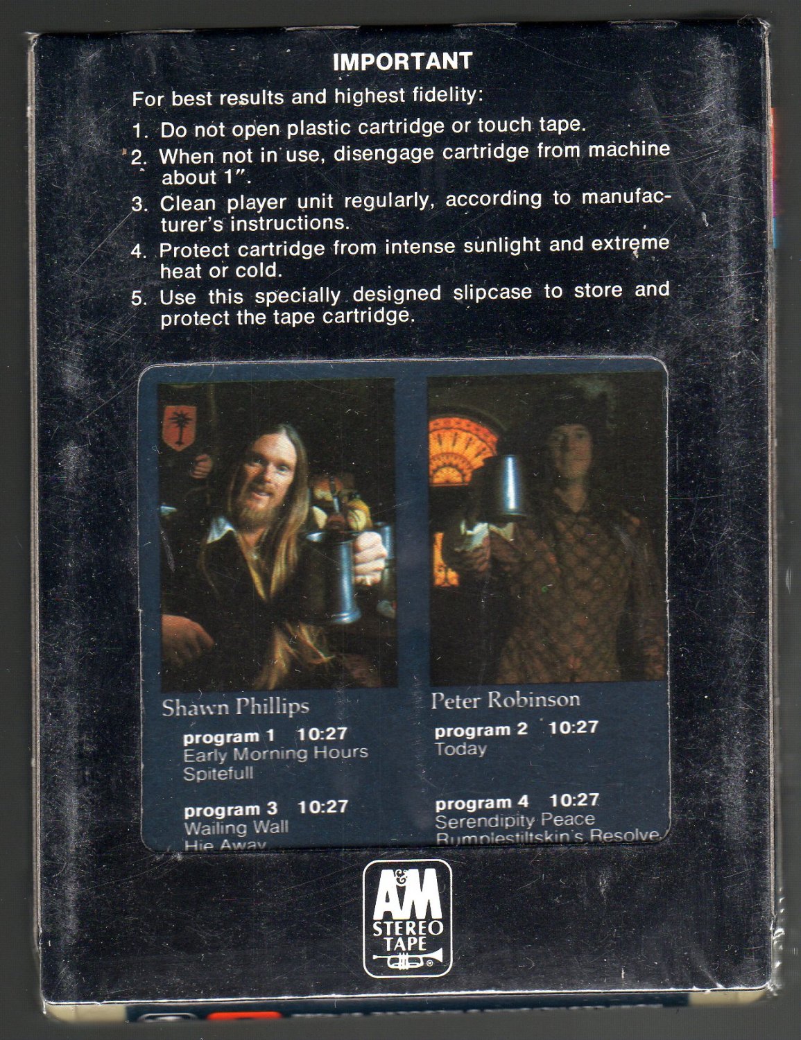 Shawn Phillips Rumplestiltskin's Resolve 1975 A&M Sealed A23 8TRACK TAPE