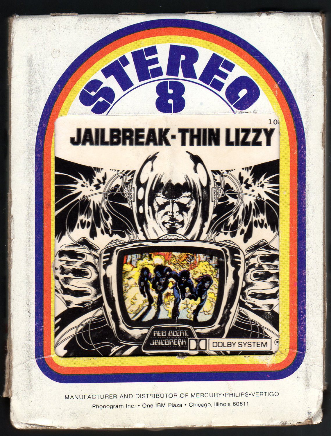 Thin Lizzy - Jailbreak 1976 MERCURY A29B 8-TRACK TAPE
