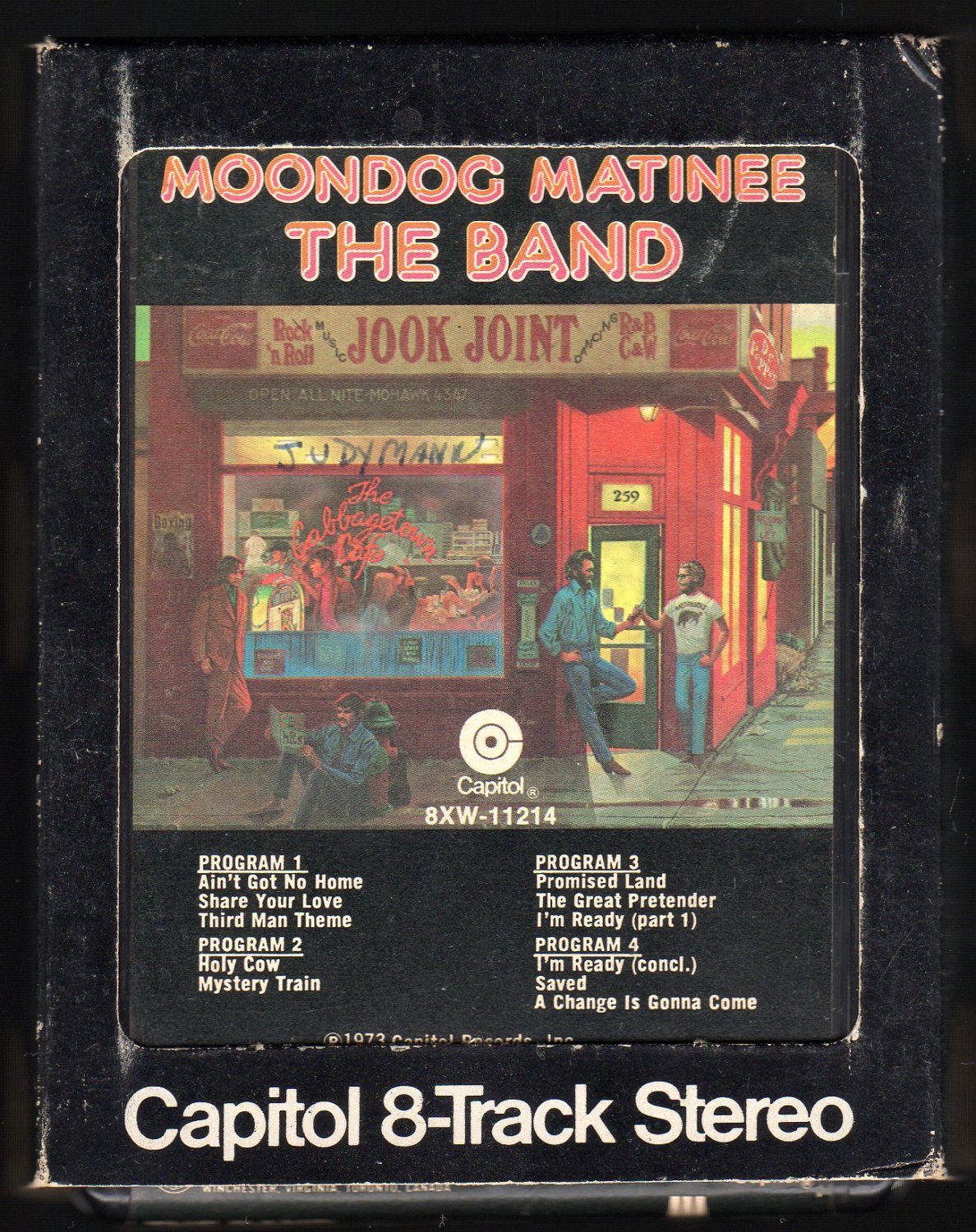 The Band Moondog Matinee 1973 CAPITOL A29B 8TRACK TAPE