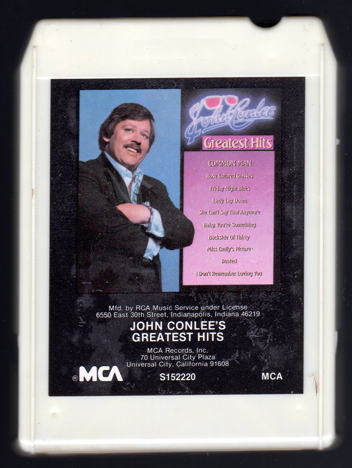 John Conlee John Conlee's Greatest Hits 1983 RCA MCA A15 8TRACK TAPE