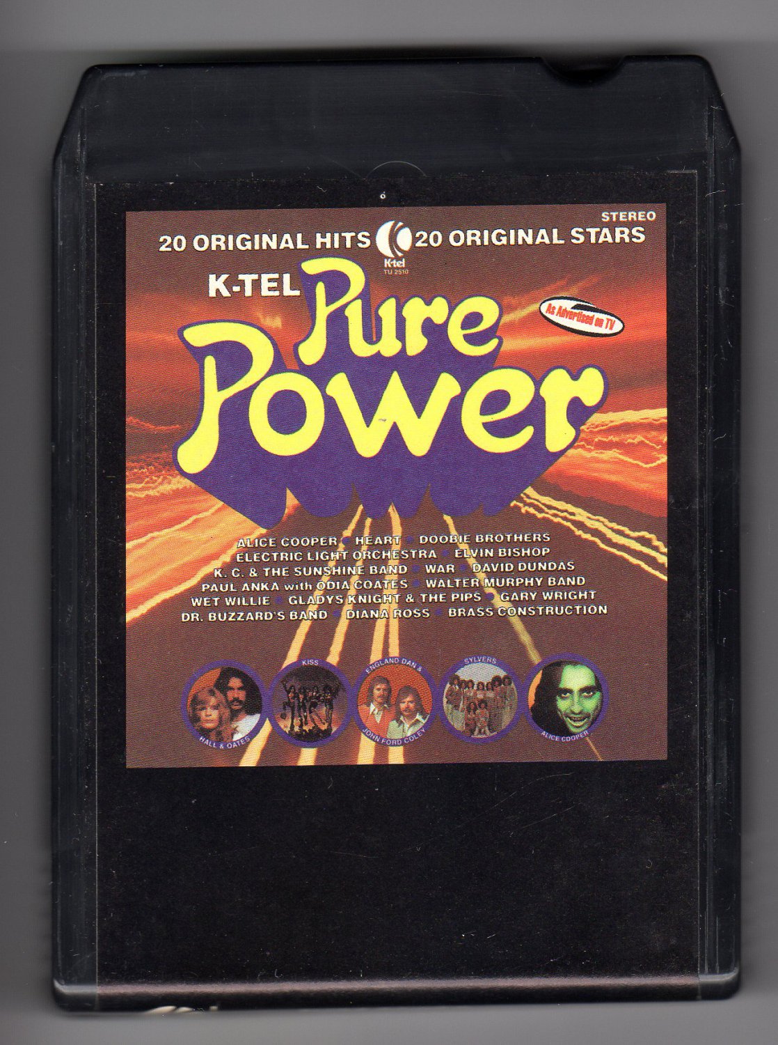 Pure Power - 20 Original Hits 20 Original Stars 1977 KTEL A4 8-TRACK TAPE