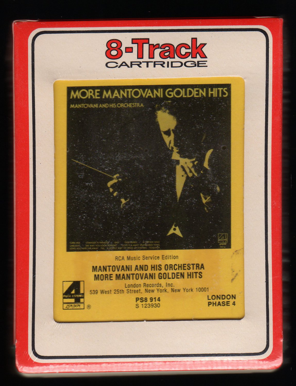 Mantovani And His Orchestra - More Golden Hits 1976 RCA Sealed A32 8-TRACK TAPE