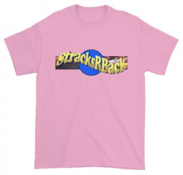 8tracksRBack MEDIUM LIGHT PINK Logo T-Shirt