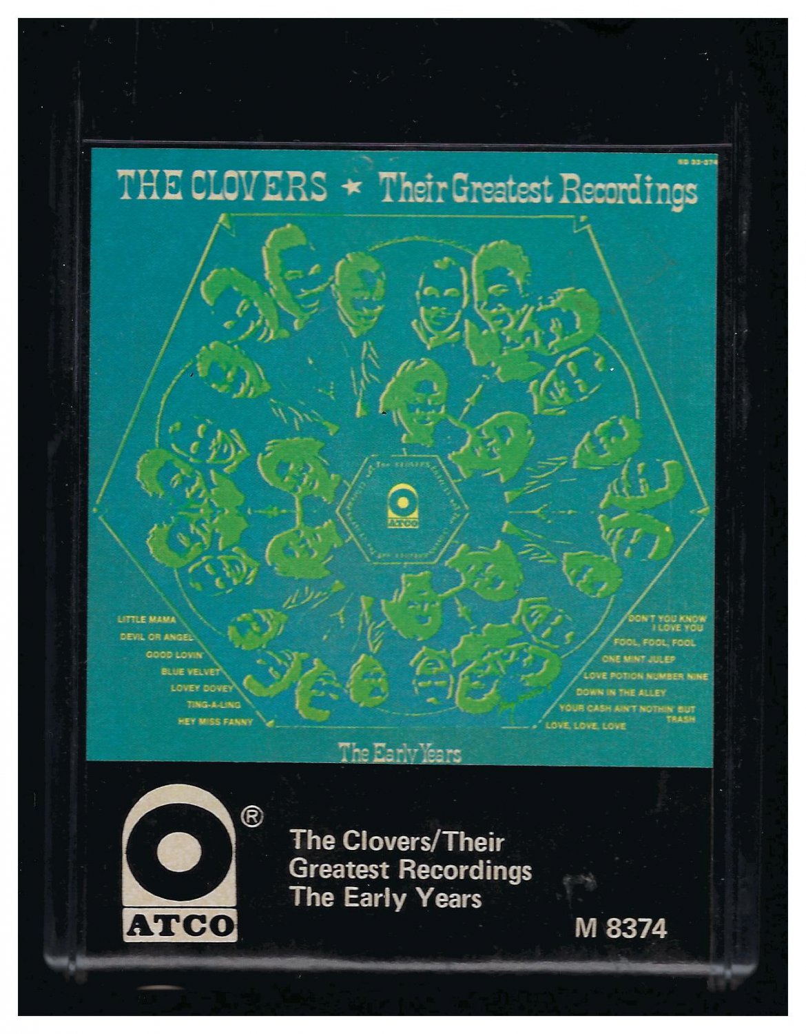 The Clovers - The Early Years Their Greatest Recordings 1971 AMPEX ATCO A25 8-TRACK TAPE
