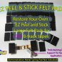 EZ Peel & Stick S/M/L 150 count Brown Felt Pads for 75 8-TRACK TAPE