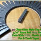 Restore Your Own - 30 Clear Glass Style Top Soft Gray Foam Pads For 8-Track Tape
