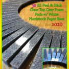 Restore Your Own 30 EZ Peel Stick Clear Top Extra Soft Gray Foam Pads For 8-Track Tape