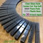 30 Center Cut Clear Glass Style Top CHARCOAL Gray Foam Pads For 8-Track Tape