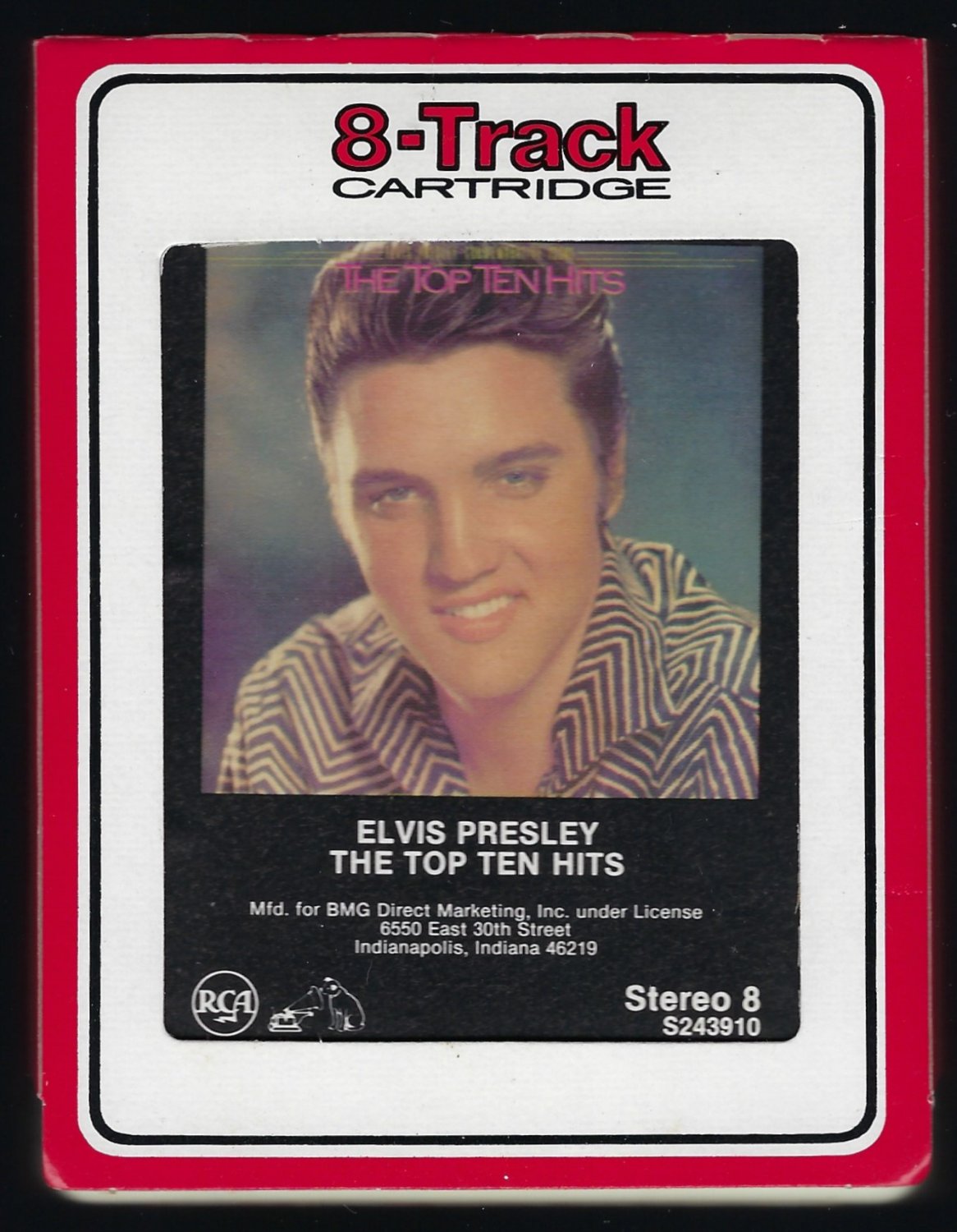 Elvis Presley - The Top Ten Hits 1987 RCA T9 8-TRACK TAPE