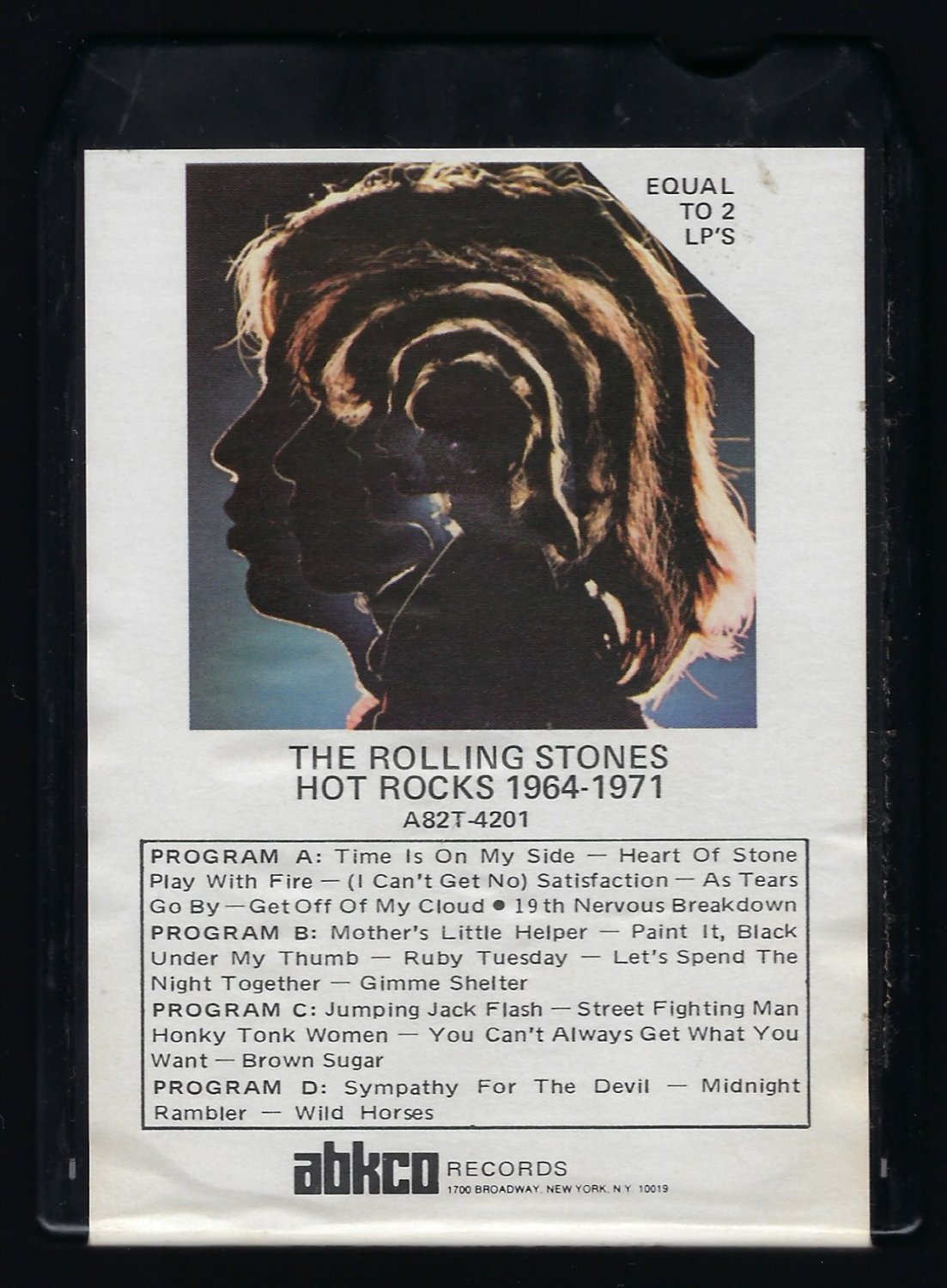 The Rolling Stones - Hot Rocks 1964-1971 1971 ABKCO T9 8-TRACK TAPE