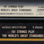 101 Strings - The World's Great Standards 1970 AMPEX T2 8-TRACK TAPE