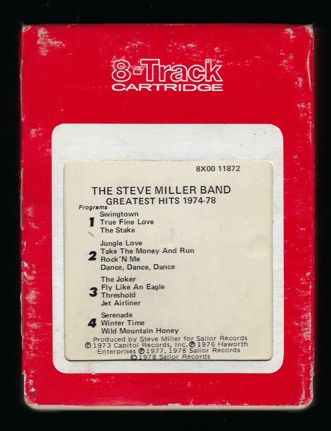 Steve Miller Band - Greatest Hits 1974-78 1978 RCA CAPITOL T10 8-TRACK TAPE