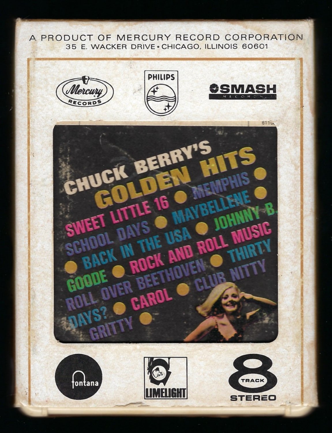 Chuck Berry - Chuck Berry's Golden Hits 1967 MERCURY T11 8-TRACK TAPE