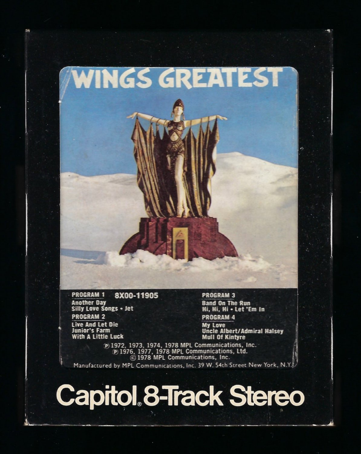 Paul McCartney & Wings - Wings Greatest 1978 CAPITOL T10 8-TRACK TAPE