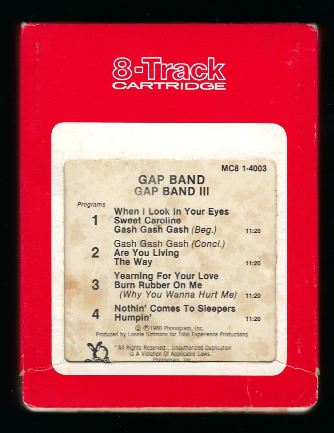 The Gap Band - The Gap Band III 1980 RCA MERCURY T10 8-TRACK TAPE