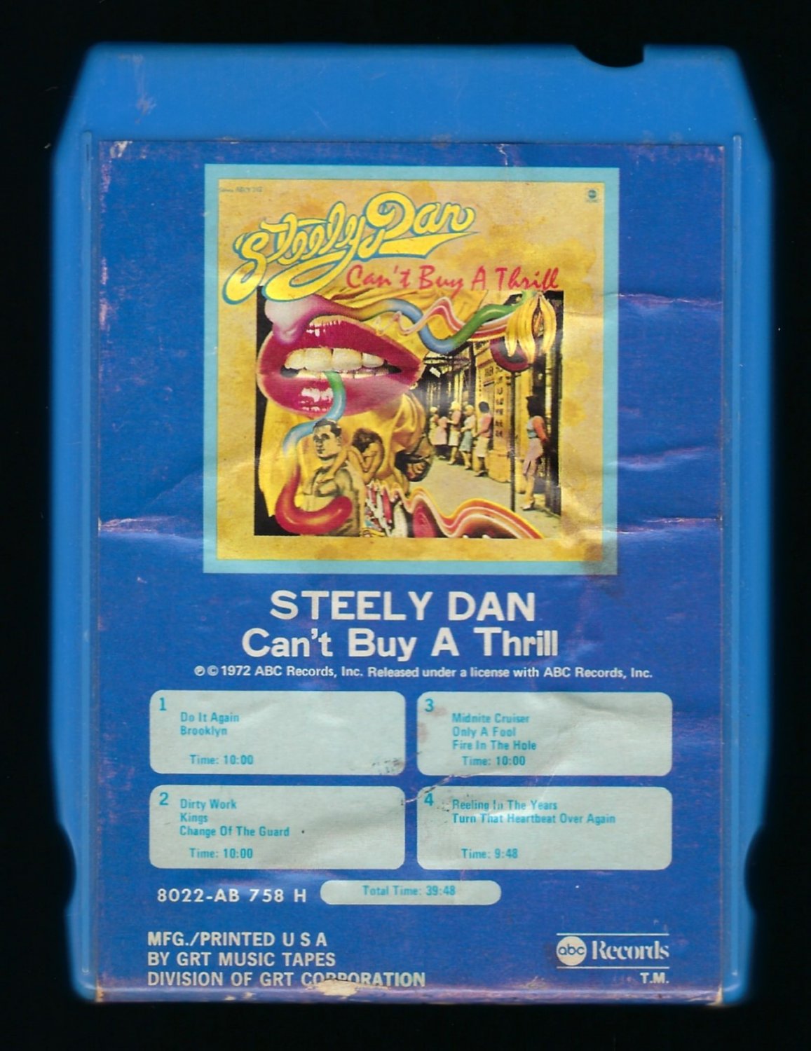 Steely Dan - Can't Buy A Thrill 1972 GRT ABC T11 8-TRACK TAPE