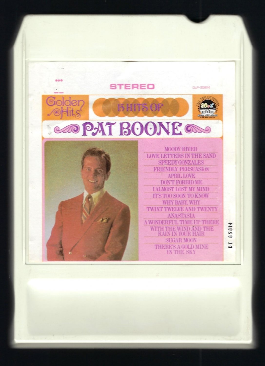 Pat Boone - Pat Boone's Golden Hits 1962 DOT LEAR AMPEX T15 8-TRACK TAPE
