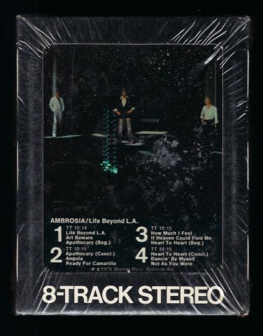 Ambrosia - Life Beyond L.A. 1978 WB Sealed T15 8-TRACK TAPE